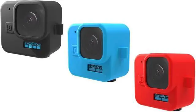 Alt view image 6 of 6 - Silicone Case for GoPro Hero 11 Black Mini Tempered Glass Lens Protector Protective Film Cover for GoPro11 Mini Accessories (Black Case)