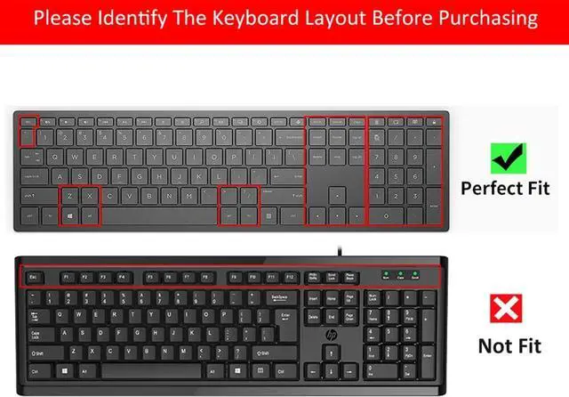 Alt view image 2 of 7 - Keyboard Cover for HP Pavilion 27 All in One PC 27-xa0014/27 Xa0055Ng/0370Nd/0076Hk/0010Na, HP Pavilion 24-inch 24-xa0020 Xa0002A Xa0032 xa0013w, HP Pavilion All in One Keyboard Cover, Ombre Blue