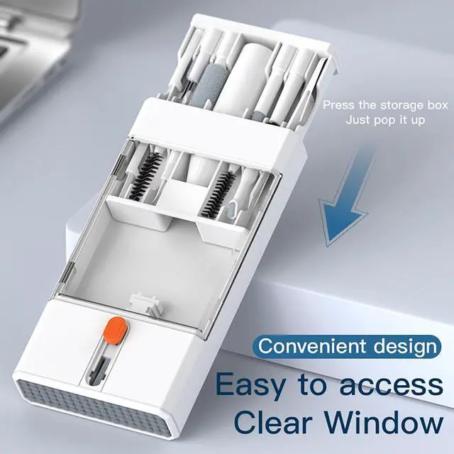 Alt view image 4 of 7 - 22 in 1 Precision Cleaning Kit Professional Electronic Cleaning kit Cleaning Tools for Phone, airPods Headset, Keyboards, Cameras, Laptop & More