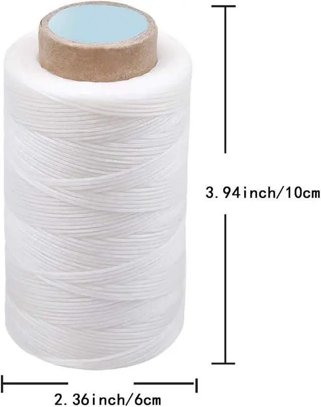 Alt view image 2 of 7 - 284Yards Leather Sewing Thread Waxed, Waxed Polyester Cord, Wax String | Waxed Thread for Bookbinding, Upholstery Thread Heavy Duty, Wax String for Leather Craft DIY/Bookbinding/Shoe Repairing