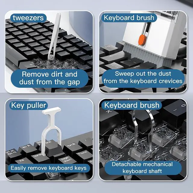 Alt view image 6 of 7 - 22 in 1 Precision Cleaning Kit Professional Electronic Cleaning kit Cleaning Tools for Phone, airPods Headset, Keyboards, Cameras, Laptop & More