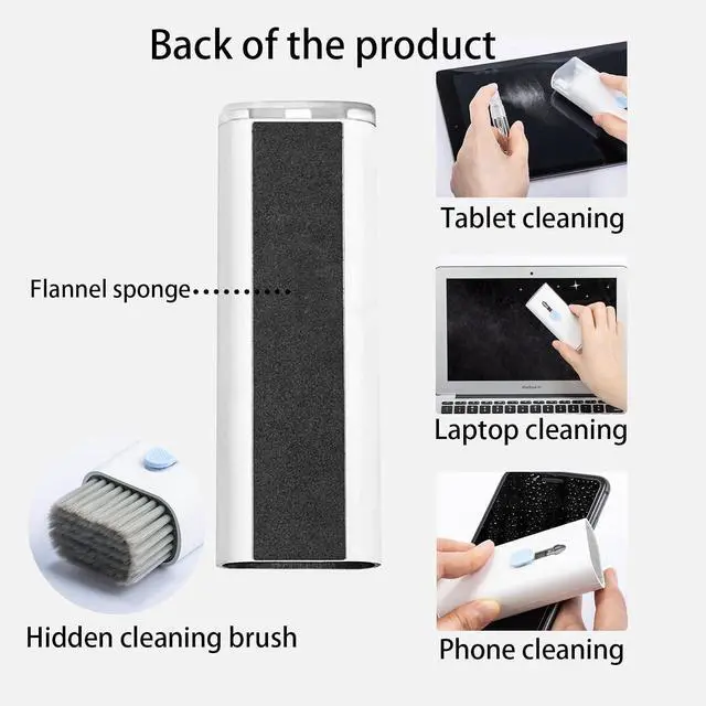 Alt view image 5 of 7 - 7 in 1 Electronic Cleaner kit - Keyboard Cleaner, Keyboard Cleaning Kit, Laptop Cleaner with Brush, Electronic Cleaner for Laptop/Phone/Computer/Screen (Give Away a Flannel Cloth) Blue