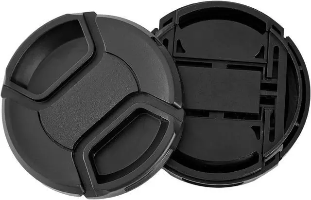 Alt view image 2 of 7 - 2 Pack 52mm Center Pinch Front Lens Cap Compatible with Nikon DSLR Camera with 18-55mm or 55-200mm Lens, D3200 D3100 D3000 D5200 D5100 D5000 D90 D80 D60 D40 (52mm)