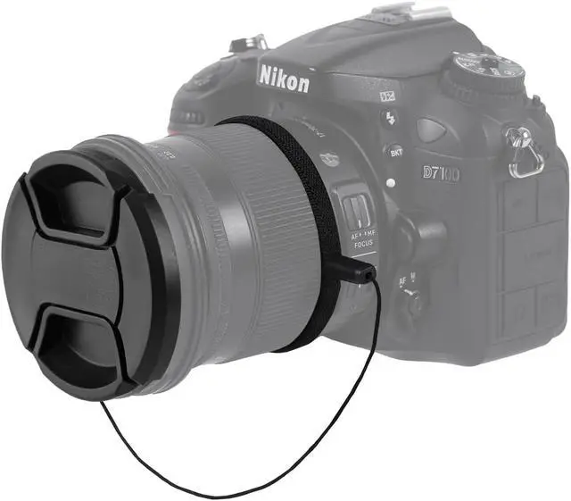 Alt view image 4 of 7 - 2 Pack 52mm Center Pinch Front Lens Cap Compatible with Nikon DSLR Camera with 18-55mm or 55-200mm Lens, D3200 D3100 D3000 D5200 D5100 D5000 D90 D80 D60 D40 (52mm)