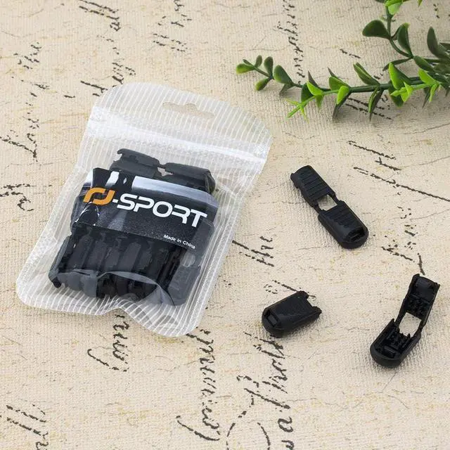 Alt view image 2 of 7 - RJ-Sport Cord Ends, Elastic Shoe Lace End Clips | 12 PCS, Made of Premium Nylon, Ideal for Elastic Shoelace Locking Clamps Replacement