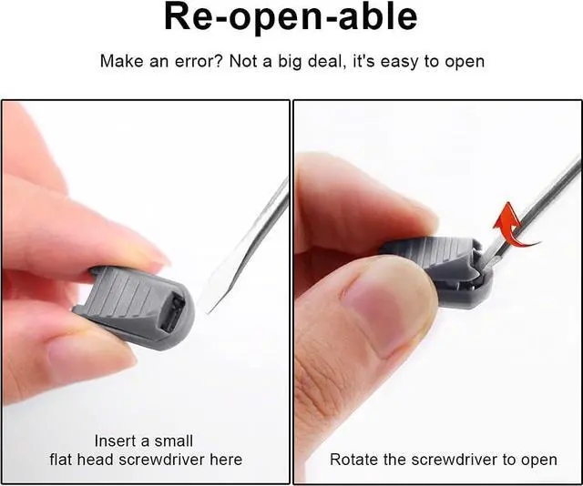 Alt view image 4 of 7 - RJ-Sport Cord Ends, Elastic Shoe Lace End Clips | 12 PCS, Made of Premium Nylon, Ideal for Elastic Shoelace Locking Clamps Replacement