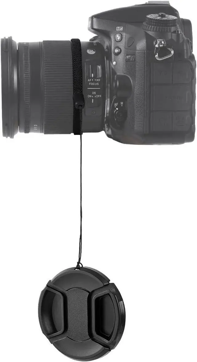 Alt view image 5 of 7 - 2 Pack 52mm Center Pinch Front Lens Cap Compatible with Nikon DSLR Camera with 18-55mm or 55-200mm Lens, D3200 D3100 D3000 D5200 D5100 D5000 D90 D80 D60 D40 (52mm)