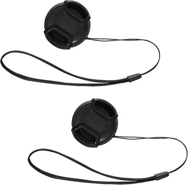 Alt view image 6 of 7 - 2 Pack 52mm Center Pinch Front Lens Cap Compatible with Nikon DSLR Camera with 18-55mm or 55-200mm Lens, D3200 D3100 D3000 D5200 D5100 D5000 D90 D80 D60 D40 (52mm)