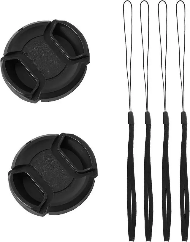 Alt view image 7 of 7 - 2 Pack 52mm Center Pinch Front Lens Cap Compatible with Nikon DSLR Camera with 18-55mm or 55-200mm Lens, D3200 D3100 D3000 D5200 D5100 D5000 D90 D80 D60 D40 (52mm)