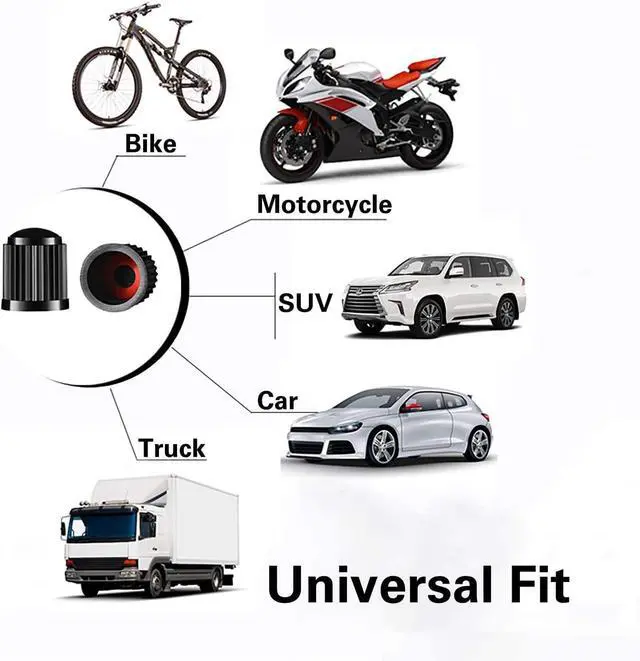 Alt view image 2 of 7 - CKAuto 50 Pack Tire Valve Caps, Plastic Valve Stem Caps with O Rubber Seal | Universal Stem Covers for Cars, SUVs, Bike and Bicycle, Trucks, Motorcycles, Airtight Seal Dust Proof, Black 5 dollar item