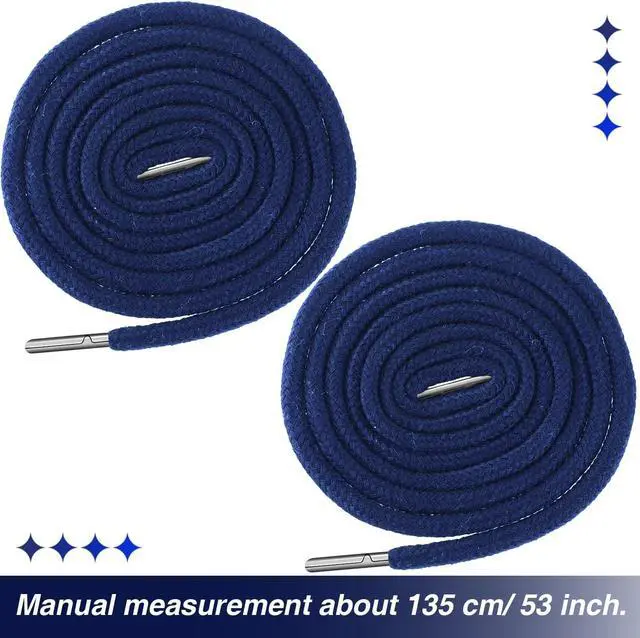 Alt view image 5 of 7 - Jetec 4 Pack Drawstring Cords Replacement Drawstrings, Navy Blue | Aglets Pre-tipped with Easy Threader, Fits Sweatpants Shorts Jackets Hoodies Pants, Round Braided Drawstring Cord Replacement