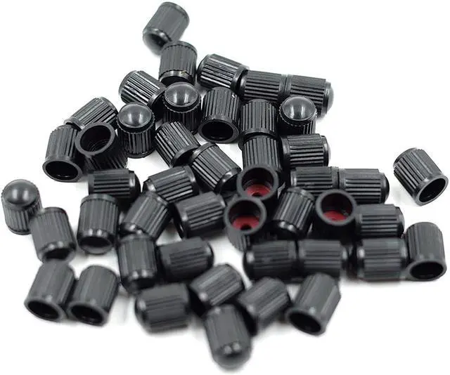 Alt view image 6 of 7 - CKAuto 50 Pack Tire Valve Caps, Plastic Valve Stem Caps with O Rubber Seal | Universal Stem Covers for Cars, SUVs, Bike and Bicycle, Trucks, Motorcycles, Airtight Seal Dust Proof, Black 5 dollar item
