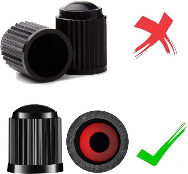 Alt view image 3 of 7 - CKAuto 50 Pack Tire Valve Caps, Plastic Valve Stem Caps with O Rubber Seal | Universal Stem Covers for Cars, SUVs, Bike and Bicycle, Trucks, Motorcycles, Airtight Seal Dust Proof, Black 5 dollar item