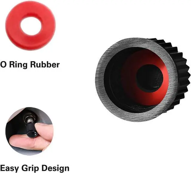 Alt view image 7 of 7 - CKAuto 50 Pack Tire Valve Caps, Plastic Valve Stem Caps with O Rubber Seal | Universal Stem Covers for Cars, SUVs, Bike and Bicycle, Trucks, Motorcycles, Airtight Seal Dust Proof, Black 5 dollar item