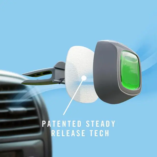 Alt view image 4 of 7 - Febreze AUTO Air Freshener, Odor-Fighting Automotive Vent Clip, Scented Car Accessories, Long Lasting for Strong Odors, New Car Scent, 2 Count