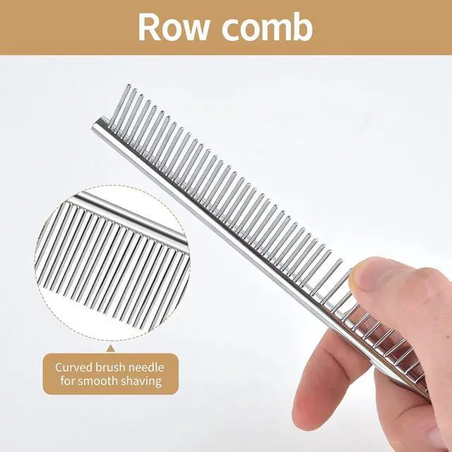 Alt view image 4 of 7 - 2 pack macrame fringe comb set stainless steel comb for making knitting cord rope macrame plant hangers wall hangings pets hair combing