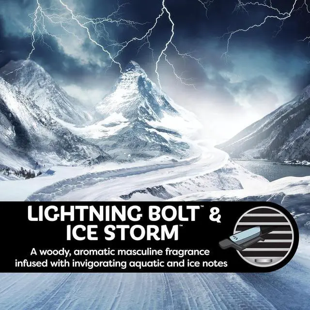 Alt view image 3 of 7 - Refresh Your Car! Auto Vent Sticks (Lightning Bolt/Ice Storm Dual Scent, Pack of 6)