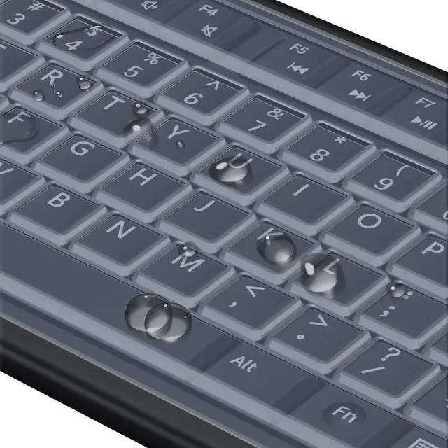 Alt view image 6 of 7 - (2 Pack) Universal Clear Anti-Dust Keyboard Skin Protector Cover for 104/107 Keys Standard Desktop Keyboard Reusable Waterproof Keyboard Cover