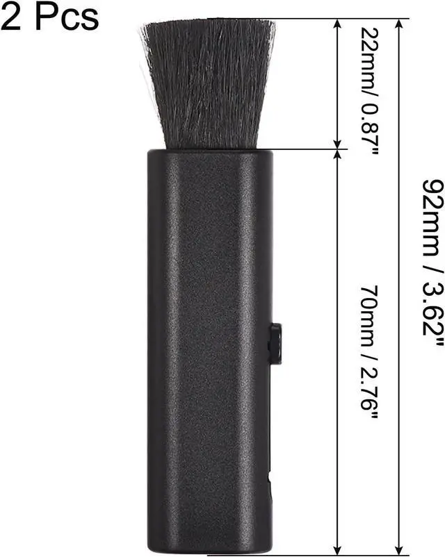 Alt view image 2 of 5 - PATIKIL Keyboard Cleaning Brush, 2 Pack Mini Telescopic Type Window Groove Cleaning Brush, for Laptop Computer Keyboard Window Black