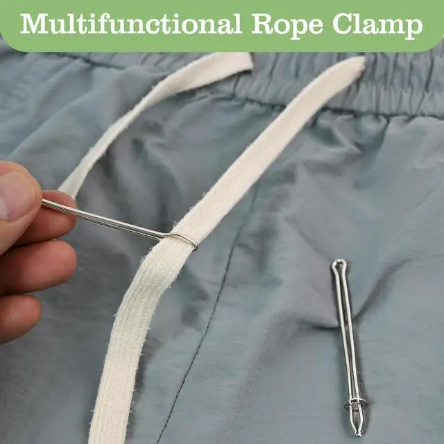 Alt view image 5 of 7 - AUUTI 12 Pcs Metal Drawstring Threader Tool with Clip | Easy Quick Insert Drawstring Bodkin Sewing Tool for Elastic, Sweatpants,Hoodies,Swim StringDIY Rope Threader