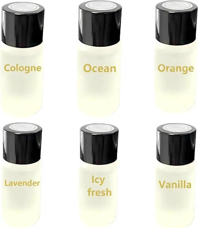 Main image of Car Air Freshener Refills Set of 6 (10 ml each), Universal Fit for Air Vent Smart Car Fresheners, Refreshing and Pleasant Scent (Cologne+Ocean+Orange+Lavender+Icy fresh+Vanilla)