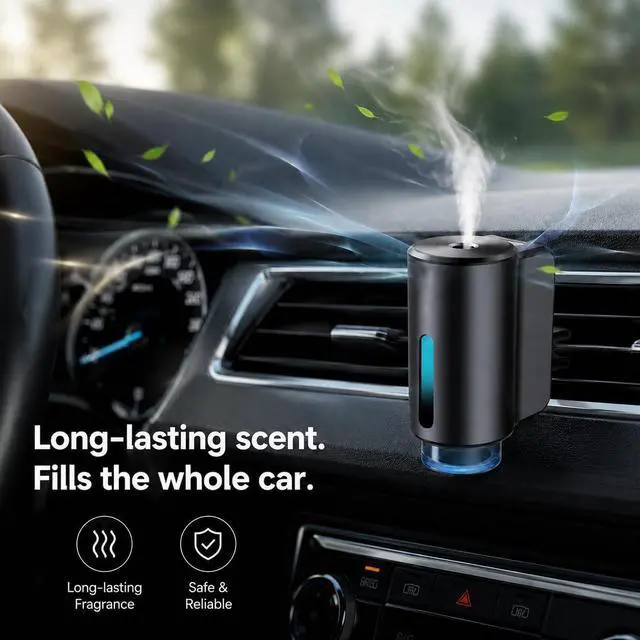Alt view image 6 of 6 - Car Air Freshener Refills Set of 6 (10 ml each), Universal Fit for Air Vent Smart Car Fresheners, Refreshing and Pleasant Scent (Cologne+Ocean+Orange+Lavender+Icy fresh+Vanilla)