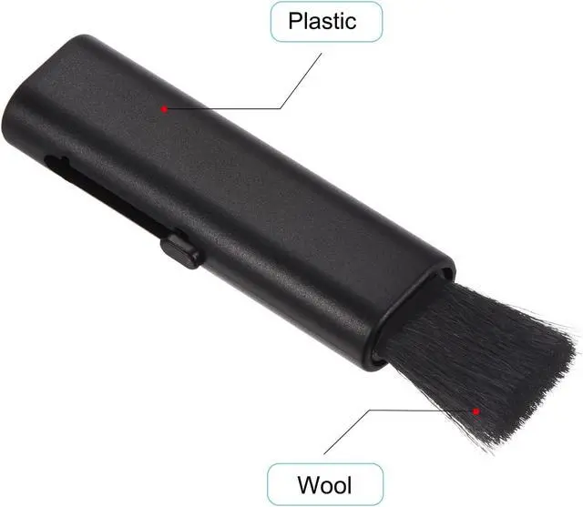 Alt view image 3 of 5 - PATIKIL Keyboard Cleaning Brush, 2 Pack Mini Telescopic Type Window Groove Cleaning Brush, for Laptop Computer Keyboard Window Black