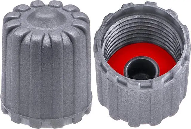 Main image of 10PCS TPMS Tire Valve Stem Caps, Plastic Wheel Tire Valve Stem, with O-Ring Rubber Seal, Universal Tire Valve Stem Covers for Cars, SUV, Trucks, Bikes, Motorcycles, Bicycles(Gray)