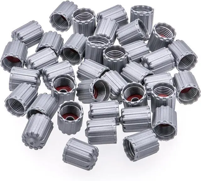 Alt view image 7 of 7 - 10PCS TPMS Tire Valve Stem Caps, Plastic Wheel Tire Valve Stem, with O-Ring Rubber Seal, Universal Tire Valve Stem Covers for Cars, SUV, Trucks, Bikes, Motorcycles, Bicycles(Gray)