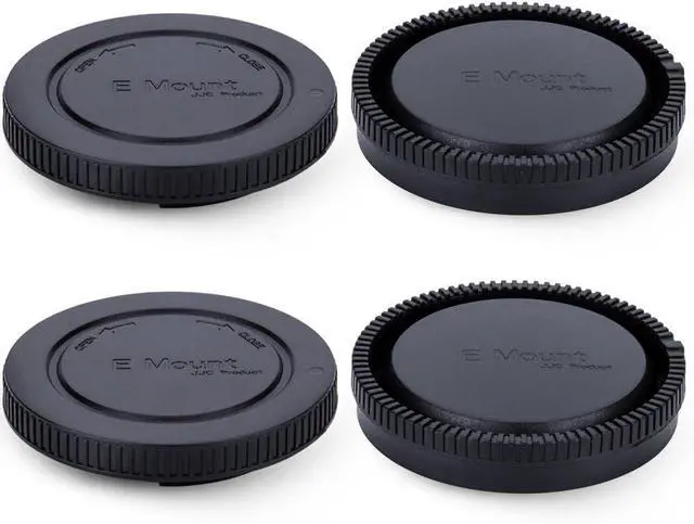 Alt view image 2 of 7 - 2-Pack E-Mount Body Cap & Rear Lens Cover Kit for Sony Cameras & Lenses | for Sony A6700 A6600 A6500 A6400 A6300 A6100 ZV-E10 II ZV-E1 A7 A7II A7III A7IV A7V A7R A7RII A7RIII A7RIV A7RV A7RVI & More