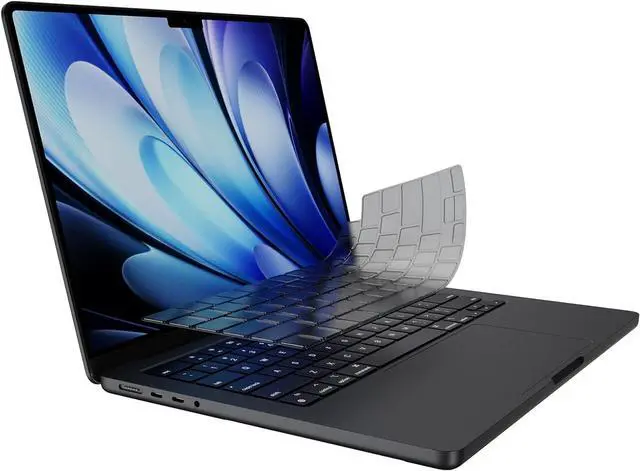 Main image of TALLYOO Keyboard Cover for MacBook Air 13.6"/15" & Pro 14"/16" | US | US Layout | Premium TPU | 0.11mm Ultra-Thin | Skin-Friendly Feel | High Transparency | Air & Pro M5M1 (20262021)