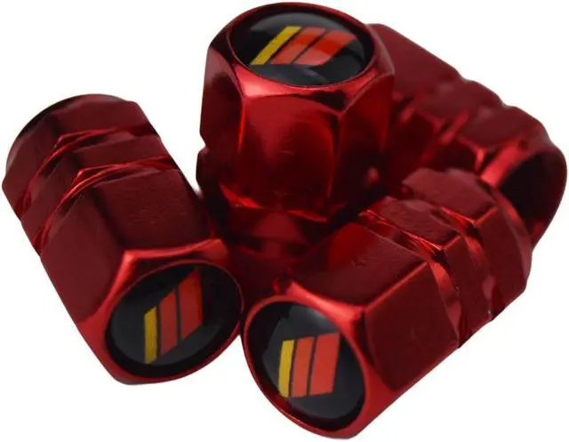 Alt view image 2 of 4 - Racing Stripes Line Tire Valve Stem Cap Cover with Resin /// Emblem Sport Trim for Toyota Land Cruiser Venza RAV4 Corolla Grand Highlander Tundra Crown Tacoma TRD Corolla Camry 4Runner
