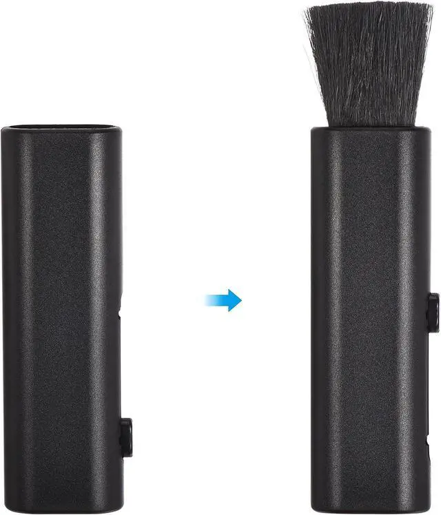 Alt view image 4 of 5 - PATIKIL Keyboard Cleaning Brush, 2 Pack Mini Telescopic Type Window Groove Cleaning Brush, for Laptop Computer Keyboard Window Black