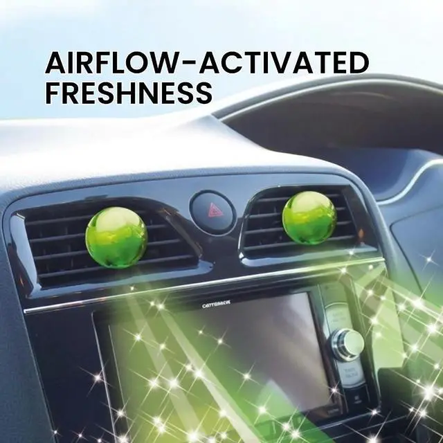 Alt view image 4 of 7 - CARALL CUE AIR Car Air Freshener Vent Clips Refill (2 PCS), SQUASH scent | Authentic JDM Long-Lasting Solid Core Automotive Deodorizer, Made in Japan