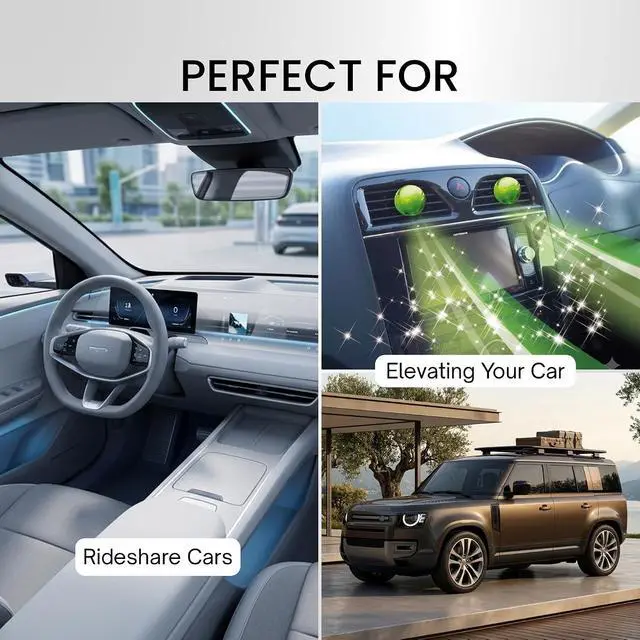 Alt view image 7 of 7 - CARALL CUE AIR Car Air Freshener Vent Clips Refill (2 PCS), SQUASH scent | Authentic JDM Long-Lasting Solid Core Automotive Deodorizer, Made in Japan