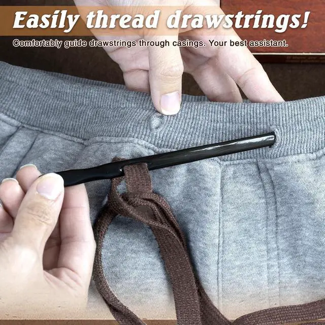 Alt view image 4 of 7 - Savina Handmade Horn Sewing Tool - that Purple Thang Style Drawstring&Elastic Threader, Multifunctional Fabric Guide Tool for Quilting Craft Projects