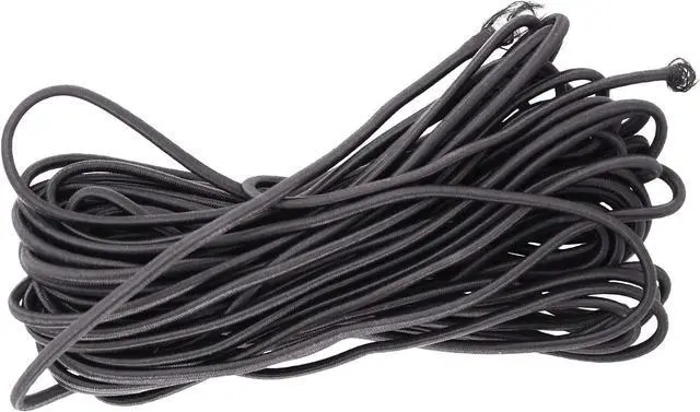 Alt view image 4 of 7 - Mandala Crafts Black Shock Cord & Cord Locks for Elastic Drawstrings | 10 YDs Bungee String, 25 Spring Toggle Clips, End Stopper Clamps, for Shoelaces, Paracord, Jackets, Hoodies, Backpacks