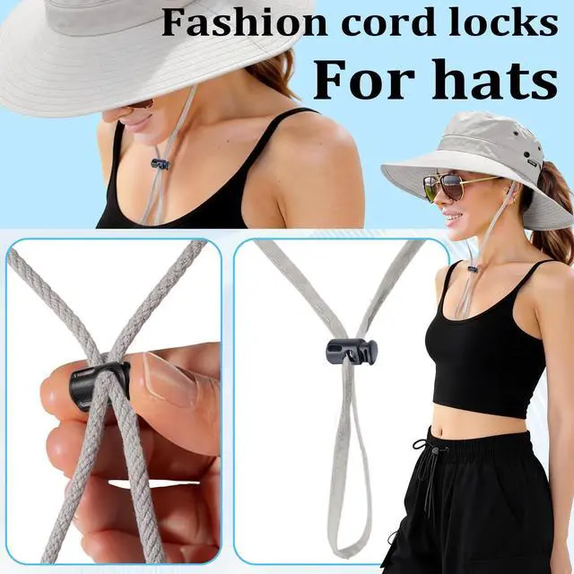 Alt view image 6 of 7 - 10pcs Paracord Cord Locks for Drawstring, Plastic Cord Lock Toggle for Drawstrings Spring Stopper Clasp Elastic Shoe Lace Tie Locks Sweatpants Hoodie String Ends Bungee Gloves String Clips Replacement