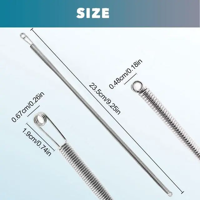 Alt view image 3 of 5 - 2 PCS Spring Drawstring Needle Threader,DIY Rope Threader Clip,Drawstrings Replacement with Easy Threaders,Drawstring Threader Tool Set,for Drawstring Replacement for Hoodies,Pants