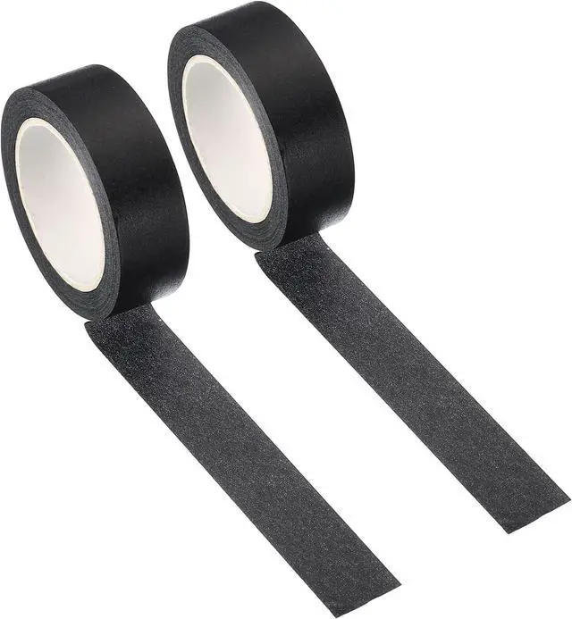 Main image of PATIKIL Holographic Washi Tape 0.59 Inch x 10.93 Yards, 2 Roll Self Adhesive Masking Sticker for DIY Art Craft Wrapping Decoration, Black