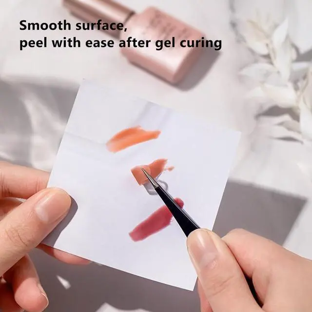 Alt view image 2 of 5 - 50 Sheets Disposable Nail Art Palette Papers,Portable Waterproof Double Side Gel Nail Polish Artist Pallet Paper for Acrylic Paint Makeup Color Mixing Craft DIY Art Painting.2.9x2.9 Inch