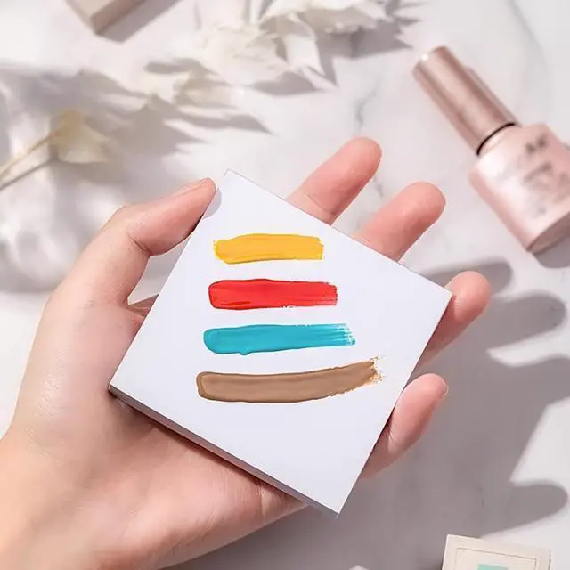 Main image of 50 Sheets Disposable Nail Art Palette Papers,Portable Waterproof Double Side Gel Nail Polish Artist Pallet Paper for Acrylic Paint Makeup Color Mixing Craft DIY Art Painting.2.9x2.9 Inch