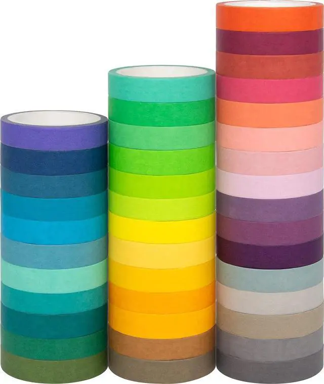 Main image of Ieebee AOAPMN 40 Rolls Washi Tape Set, Decorative Masking DIY Tapes for Children and Gifts Warpping (Mix)