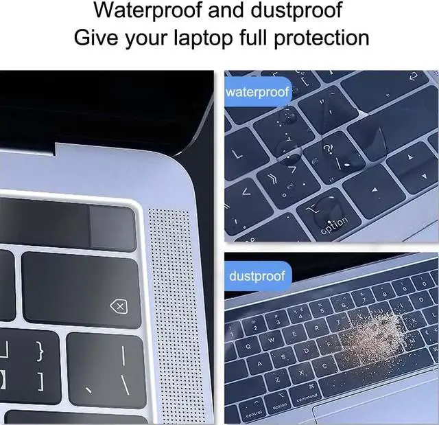 Alt view image 5 of 7 - Universal Keyboard Protector Cover Skin for Laptop Notebook 13" 14" 15.6" inch,Ultra Thin Silicone Waterproof Dustproof Keyboard Protector Skin (15"-17.3" Universal Laptop Keyboard Covers)