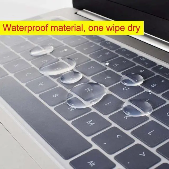 Alt view image 4 of 7 - Universal Keyboard Protector Cover Skin for Laptop Notebook 13" 14" 15.6" inch,Ultra Thin Silicone Waterproof Dustproof Keyboard Protector Skin (15"-17.3" Universal Laptop Keyboard Covers)