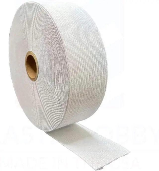 Main image of 1.75" (44mm) White Knitted Elastic - US Made 5 Yards