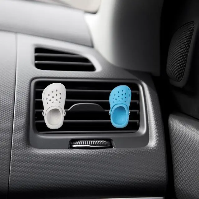 Alt view image 4 of 7 - Refillable Shoes Car Air Freshener for Women, 4 PCS Fun Car Air Freshener Vent Clips Accessories Cute for Car (12 PCS Fragrance Pads)