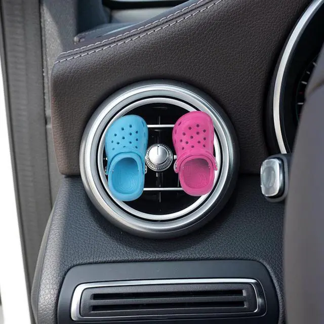 Alt view image 7 of 7 - Refillable Shoes Car Air Freshener for Women, 4 PCS Fun Car Air Freshener Vent Clips Accessories Cute for Car (12 PCS Fragrance Pads)