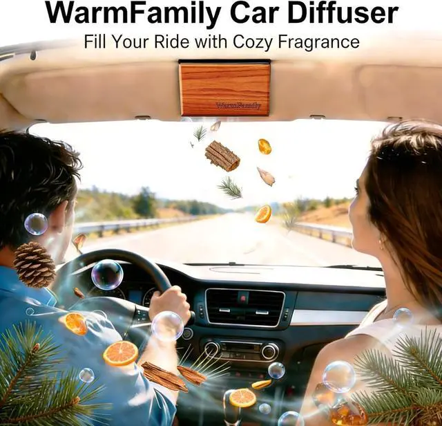 Alt view image 2 of 6 - Car Air Freshener - The Original Wood Air Freshener, Long Lasting Odor Eliminator for Cars, Trucks & SUVs, Eco Friendly Vehicle Scent Diffuser, 2 Pack Scent Refill Teak-GroveCLIP INCLUDED