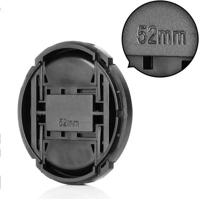 Alt view image 5 of 5 - ChromLives Camera 52mm Lens Cap Center Pinch with Lens Cap Leash Hole Bundle Compatible with DSLR Cameras Nikon Sony Canon & Other DSLR Cameras UV Lens (52mm)